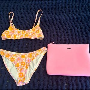 MACI - NEON POP Triangl bathing suit, S top & S bottom, normal bottom.